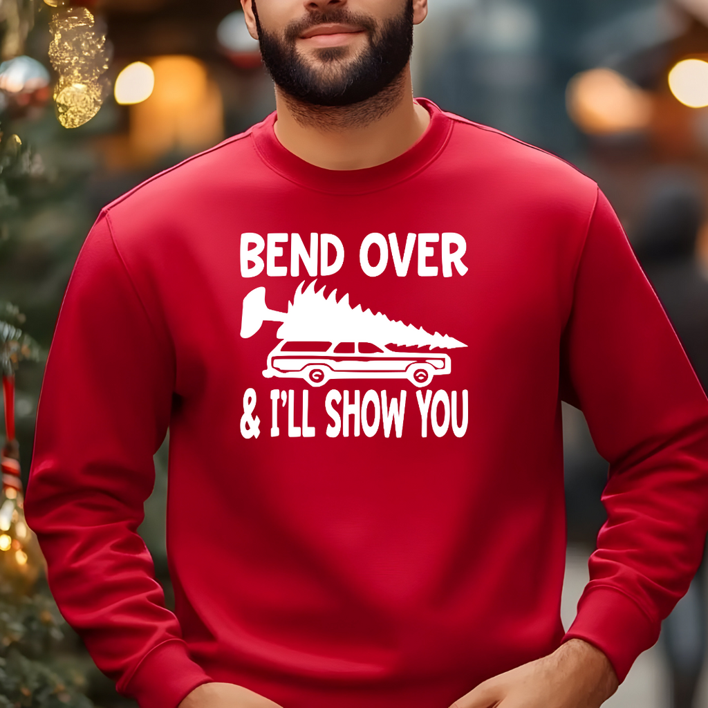 Bend Over Funny Couples Sweatshirt