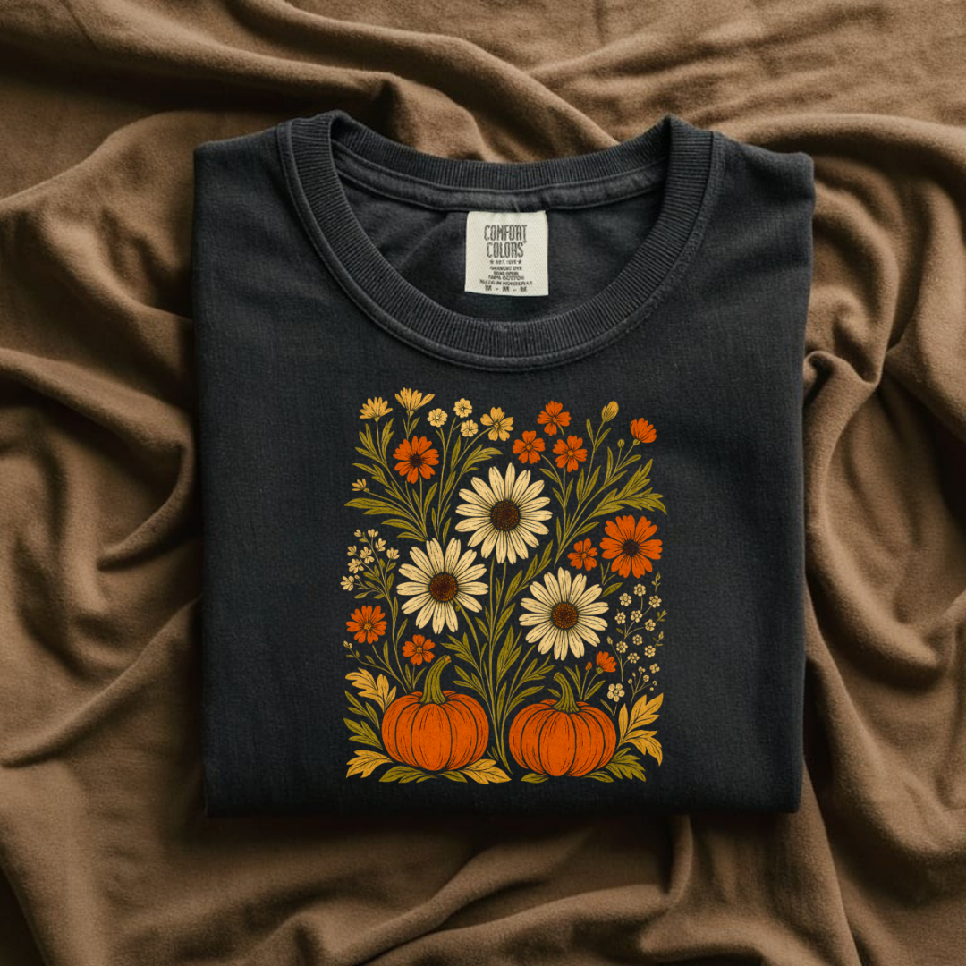 Boho Floral Pumpkin